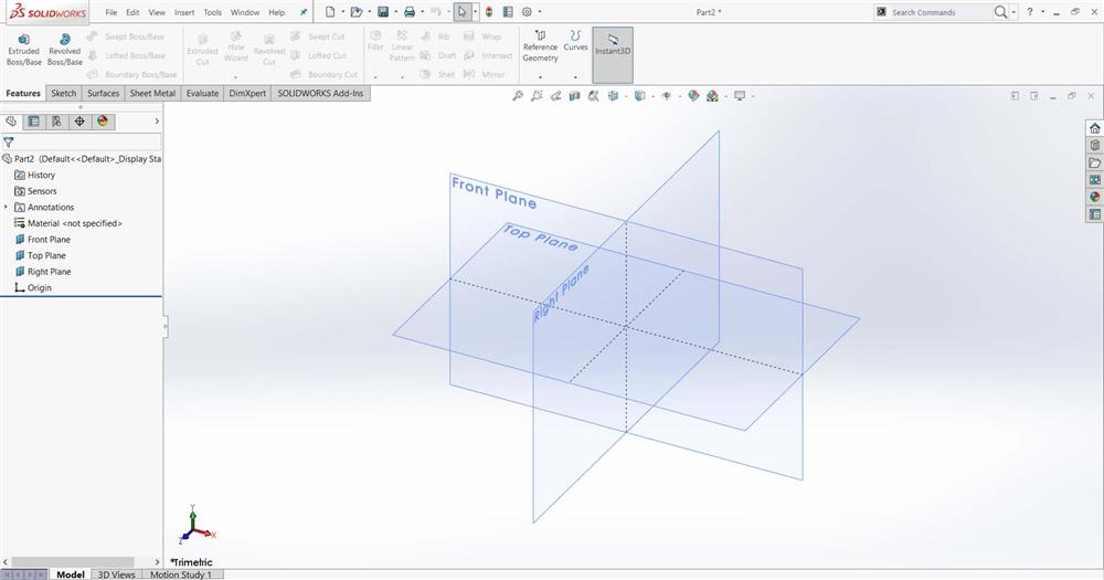 Graphic Area در نرم افزار سالیدورک